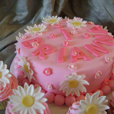 First Birthday Daisy Cake