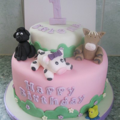 Animal Birthday Cake