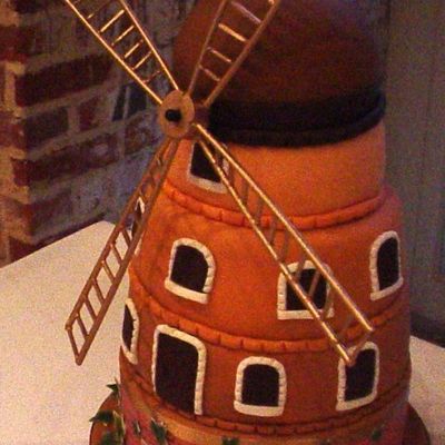 Windmill Wedding Cake