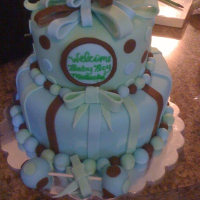 Boys Baby Shower Cake