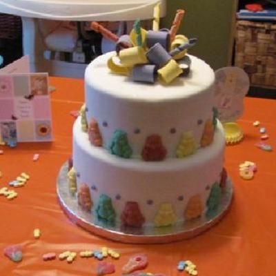 Gummy Bear Themed Baby Shower Cake