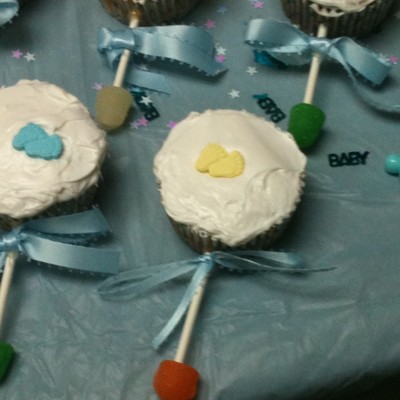 Cupcake Baby Rattles