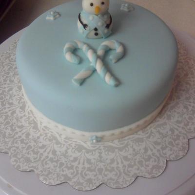 Snowman Cake