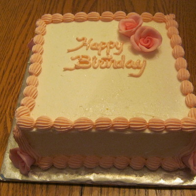 Square Birthday Cake