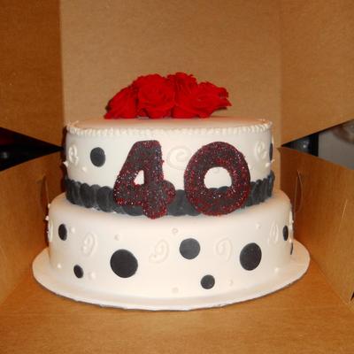 40Th Anniversity Cake
