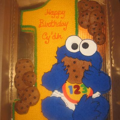 Cookie Monster Cake