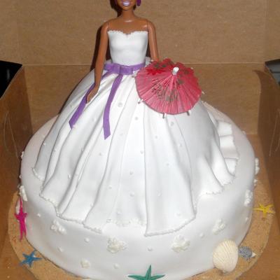 Bridel Barbie Doll Cake