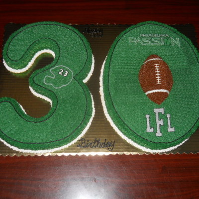 Number Thirty Cake