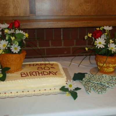 Flower Pot Cake