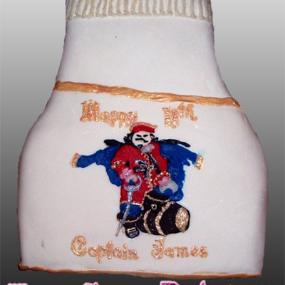 Captain Morgan Rum Bottle Cake