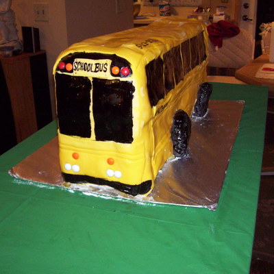 School Bus Birthday Cake