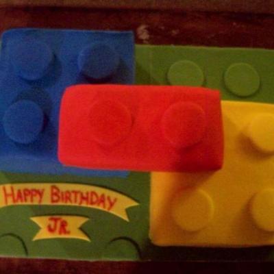 Fondant Lego Cake