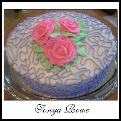 Roses And Lavender Cornelli Lace