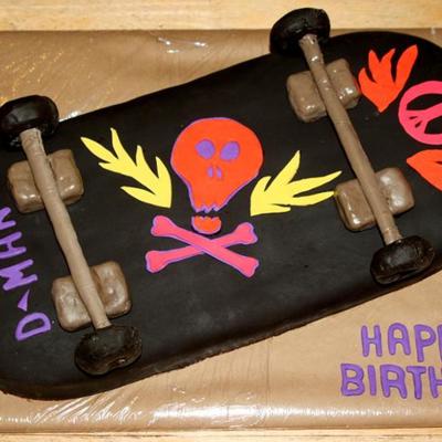 Skateboard Birthday Cake