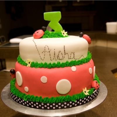 Ladybug Theme Cake