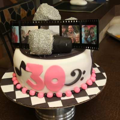 Grease Themed 30Th Birthday Cake