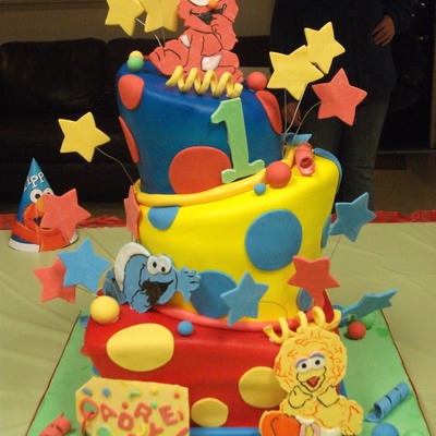 Sesame Street Babies 1St Birthday Topsy Turvy