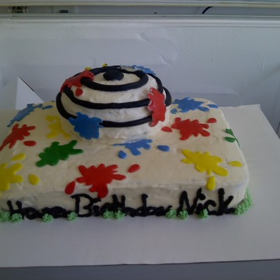 Paint Ball Cake