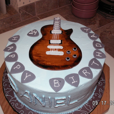 Guitar Birthday Cake