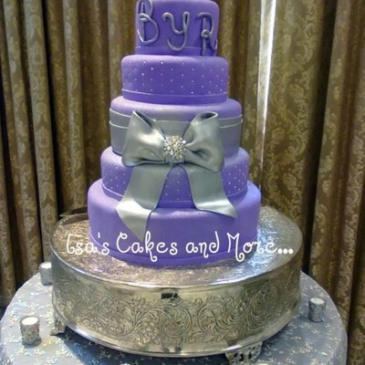 Violet Wedding Cake