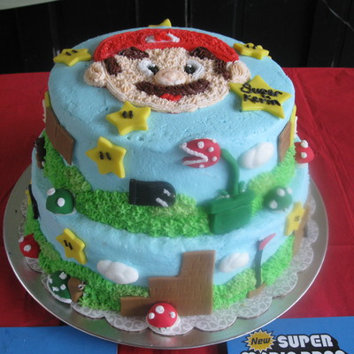 Mario Brothers Cake