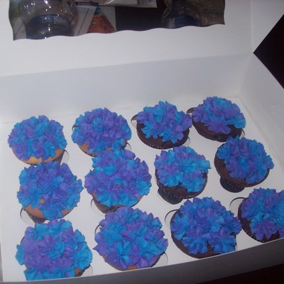 Hydrangea Cupcakes