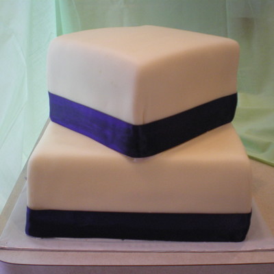 Square Wedding Cake