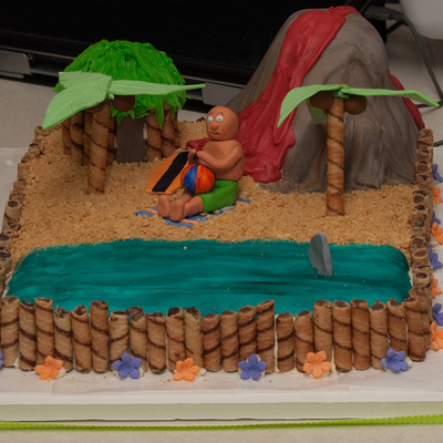 Beach Birthday Cake