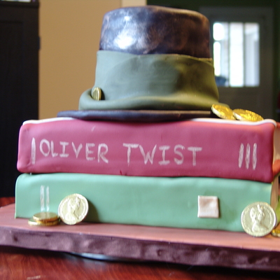 Oliver Twist Cast Party Cake