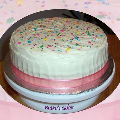 Simple Bridal Shower Cake