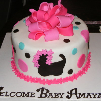 Pink, Blue, And Brown Shower