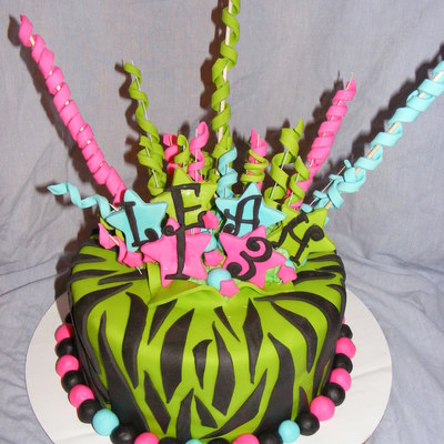 Lime Zebra Birthday