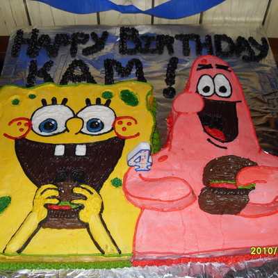 4Th Birthday Cake Spongebob And Patrick