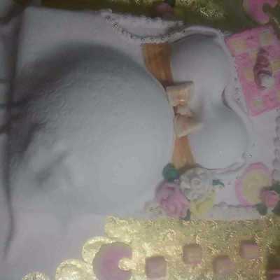 It's A Girl! Pregnant Belly Cake