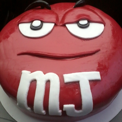 Red M&m Cake
