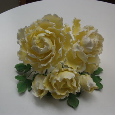 Yellow Peony Spray