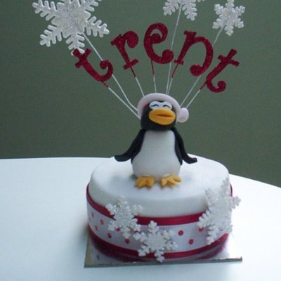 Penguin Christmas Cake