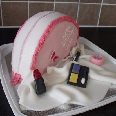 Makeup Bag Cake