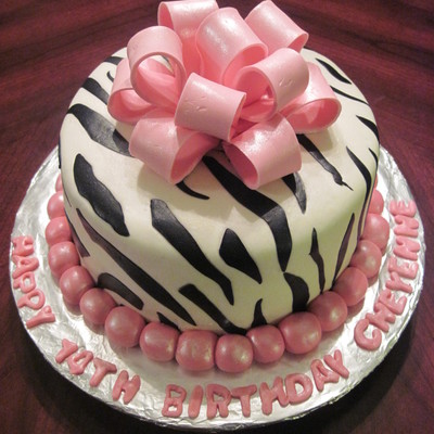 Zebra Print With Bow