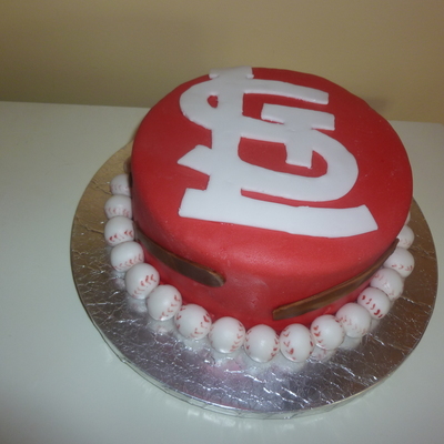 St. Louis Cardinal Baseball Cake