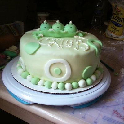 My First Cake =) Welcome Baby Caleb