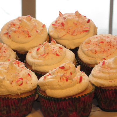 Candy-Cane Cupcakes!
