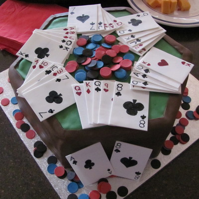 Poker Table 30Th Birthday Cake