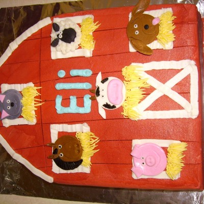 Farm Birthday Cake