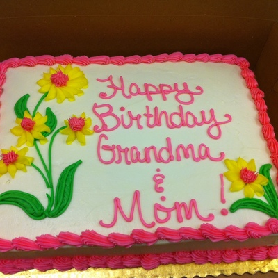 Quick Birthday Sheet Cake Design