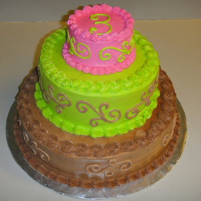 Three Tier Birthday Cake