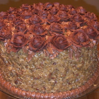 German Chocolate With Roses