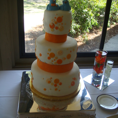 3-Tier Mmf Covered Wedding Cake