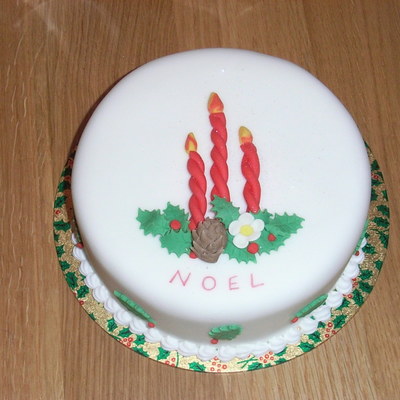 Candle Christmas Cake