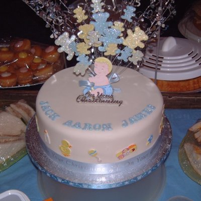 Boys Christening Cake